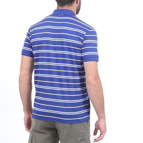 NAVY & GREEN-Ανδρική polo μπλούζα NAVY & GREEN μπλε