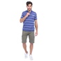 NAVY & GREEN-Ανδρική polo μπλούζα NAVY & GREEN μπλε