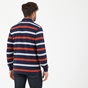 NAVY & GREEN-Ανδρική polo μπλούζα NAVY & GREEN μπλε με ριγές 