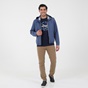 NAVY & GREEN-Ανδρικό ελαφρύ jacket NAVY & GREEN μπλε