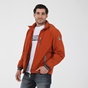 NAVY & GREEN-Ανδρικό jacket yachting look NAVY & GREEN πορτοκαλί