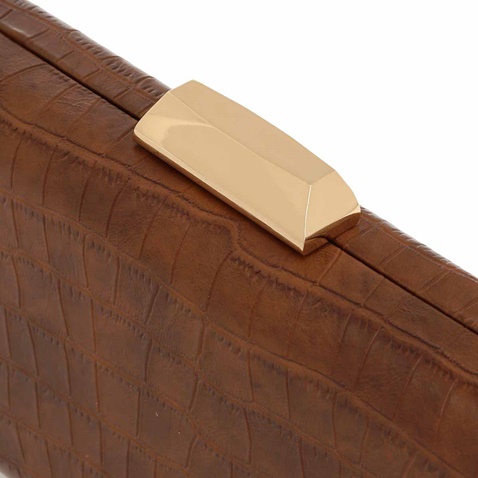 EXE-Γυναικείο clutch EXE K67002829 ταμπά croco