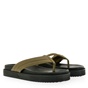 TSAKIRIS MALLAS-Γυναικεία flats πέδιλα TSAKIRIS MALLAS M41008631 λαδί