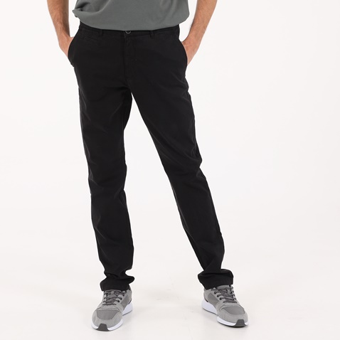 NAVY & GREEN-Ανδρικό παντελόνι NAVY & GREEN MODERN FIT μαύρο