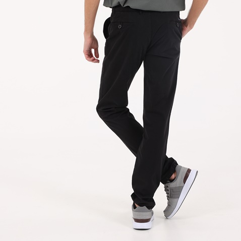 NAVY & GREEN-Ανδρικό παντελόνι NAVY & GREEN MODERN FIT μαύρο