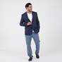 NAVY & GREEN-Ανδρικό σακάκι NAVY & GREEN μπλε