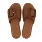 TSAKIRIS MALLAS-Γυναικεία flat πέδιλα TSAKIRIS MALLAS M459W1641 καφέ ταμπά