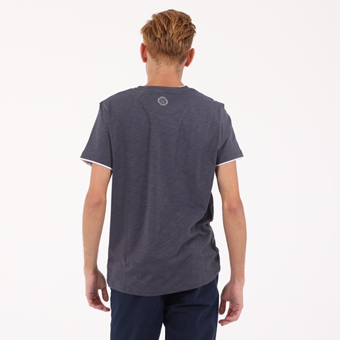 NAVY & GREEN-Ανδρικό t-shirt NAVY & GREEN μπλέ