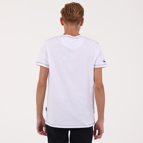 NAVY & GREEN-Ανδρικό t-shirt NAVY & GREEN λευκό 