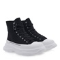 RENATO GARINI-Γυναικεία υφασμάτινα sneakers μποτάκια RENATO GARINI O303R2383 μαύρα