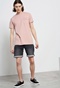 FUNKY BUDDHA-Ανδρικό κοντομάνικο t-shirt FUNKY BUDDHA ροζ