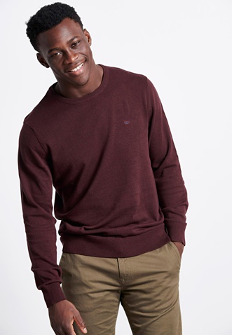 FUNKY BUDDHA-Ανδρικό chino παντελόνι FUNKY BUDDHA Essential Comfort-Stretch λαδί