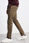 FUNKY BUDDHA-Ανδρικό chino παντελόνι FUNKY BUDDHA Essential Comfort-Stretch λαδί