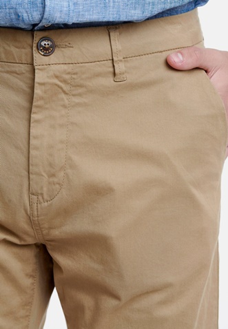 FUNKY BUDDHA-Ανδρικό παντελόνι FUNKY BUDDHA  essential stretch cotton chino μπεζ