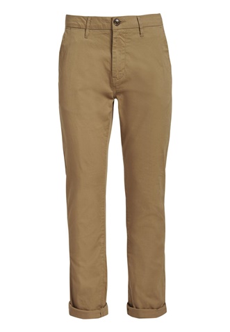 FUNKY BUDDHA-Ανδρικό παντελόνι FUNKY BUDDHA  essential stretch cotton chino μπεζ