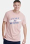 FUNKY BUDDHA-Ανδρικό t-shirt FUNKY BUDDHA ροζ