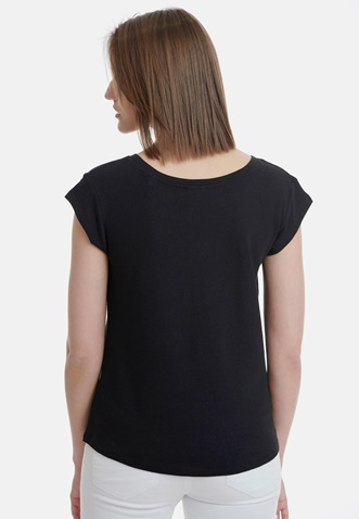 FUNKY BUDDHA-Γυναικείο  t-shirt FUNKY BUDDHA μαύρο