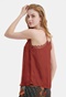 FUNKY BUDDHA-Γυναικείο σατέν top camisol FUNKY BUDDHA κεραμιδί