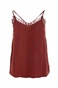 FUNKY BUDDHA-Γυναικείο σατέν top camisol FUNKY BUDDHA κεραμιδί