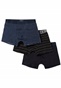 FUNKY BUDDHA-Ανδρικά εσώρουχα FUNKY BUDDHA 3-Pack Boxer Shorts μπλε