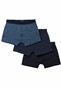 FUNKY BUDDHA-Ανδρικά εσώρουχα FUNKY BUDDHA 3-Pack Boxer Shorts μπλε