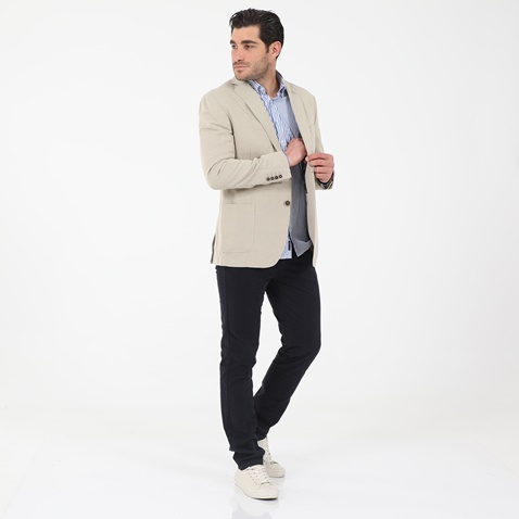 NAVY & GREEN-Ανδρικό σακάκι NAVY & GREEN μπεζ