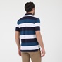 NAVY & GREEN-Ανδρική polo μπλούζα NAVY & GREEN μπλε λευκή