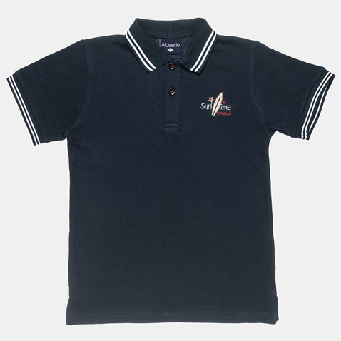 ALOUETTE-Βρεφικό σετ από polo μπλούζα και chino βερμούδα ALOUETTE μπλε μπεζ