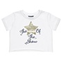 ALOUETTE-Παιδικό σετ από cropped μπλούζα και σορτς ALOUETTE Five Star λευκό μπλε