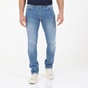 NAVY & GREEN-Ανδρικό jean παντελόνι NAVY & GREEN LOW WAIST μπλε