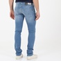 NAVY & GREEN-Ανδρικό jean παντελόνι NAVY & GREEN LOW WAIST μπλε
