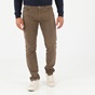 NAVY & GREEN-Ανδρικό παντελόνι NAVY & GREEN MODERN FIT καφέ 