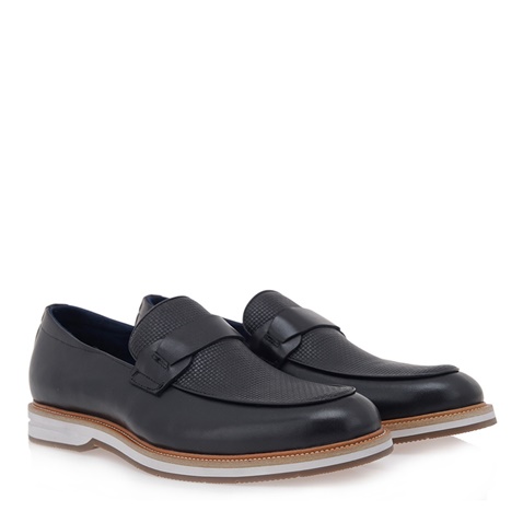 RENATO GARINI-Ανδρικά παπούτσια loafers RENATO GARINI O515W8791 μαύρα