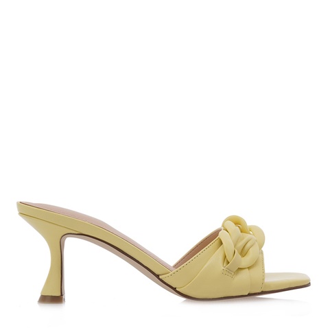 GUESS-Γυναικεία φλατ mules GUESS κίτρινα 