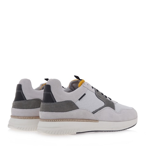 BULLBOXER-Ανδρικά παπούτσια sneakers BULLBOXER O57753502 γκρι κίτρινα