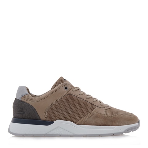 BULLBOXER-Ανδρικά παπούτσια sneakers BULLBOXER O57753792 μπεζ καφέ