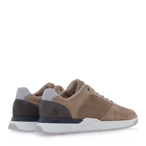 BULLBOXER-Ανδρικά παπούτσια sneakers BULLBOXER O57753792 μπεζ καφέ