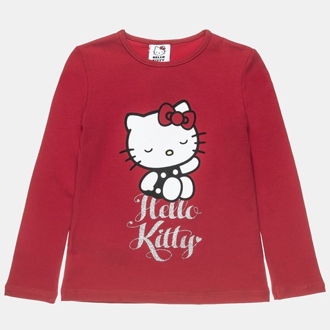 HELLO KITTY-Παιδική μπλούζα Hello Kitty κόκκινη