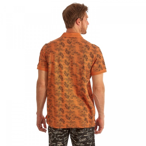 CAZADOR-Ανδρικό T- Shirt Polo Cazador Ileg πορτοκαλί