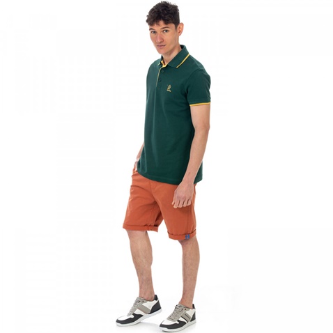 ADMIRAL-Ανδρική κοντομάνικη polo μπλούζα Admiral Yak πράσινη