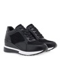 JK LONDON-Γυναικεία sneakers wedges JK LONDON P104B9363 μαύρα snakeskin