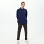 NAVY & GREEN-Ανδρική polo μπλούζα NAVY & GREEN μπλε