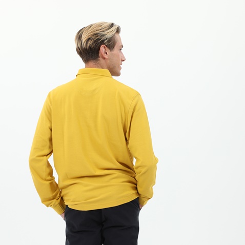 NAVY & GREEN-Ανδρική polo μπλούζα NAVY & GREEN κίτρινη