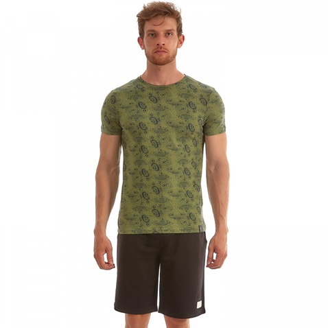 ADMIRAL-Ανδρικό T-Shirt μπλουζάκι Admiral Samin χακί