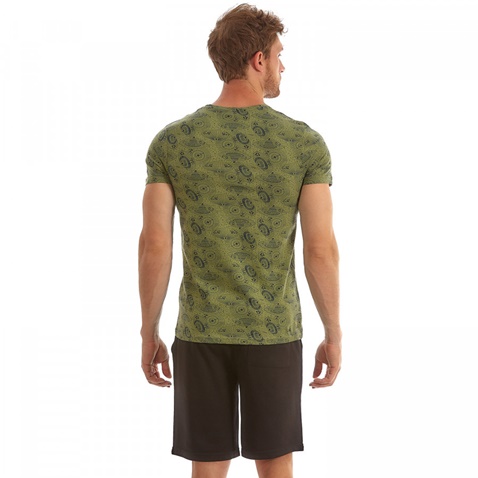 ADMIRAL-Ανδρικό T-Shirt μπλουζάκι Admiral Samin χακί