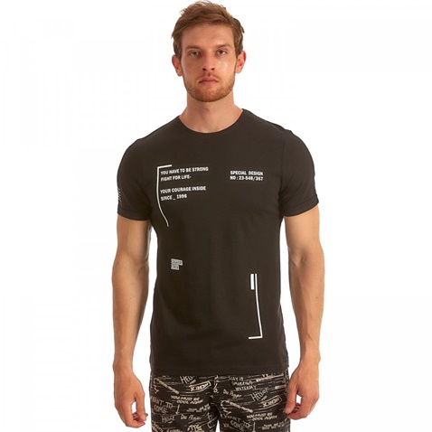 CAZADOR-Ανδρικό T- Shirt Cazador Alme μαύρο