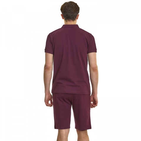 ADMIRAL-Ανδρικό κοντομάνικο Polo μπλουζάκι Admiral μωβ 