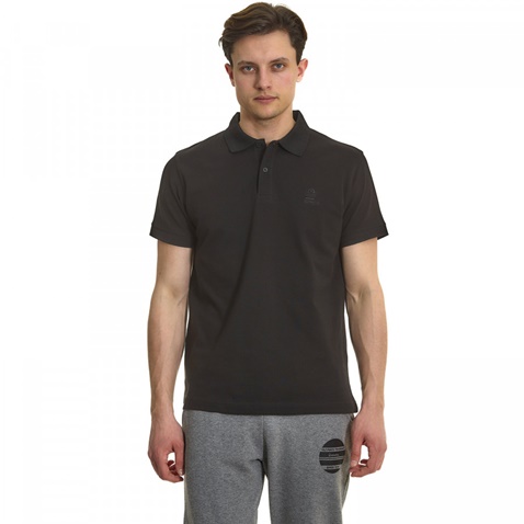 ADMIRAL-Ανδρική κοντομάνικη polo μπλούζα ADMIRAL μαύρη