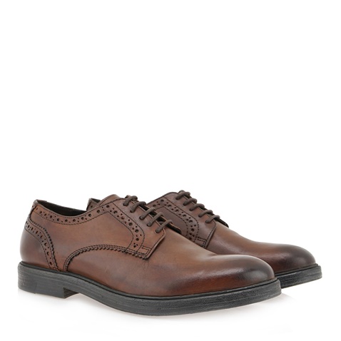 LA CUOIERIA-Ανδρικά oxfords LA CUOIERIA P527R2222 καφέ