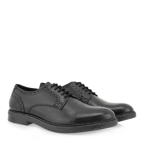 LA CUOIERIA-Ανδρικά oxfords LA CUOIERIA P527R2222 μαύρα